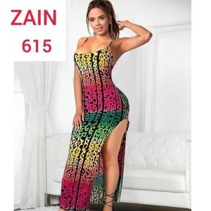 Zain Sexy Party cocktail women’s split dress